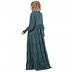 5 frilled abaya- Mist Blue